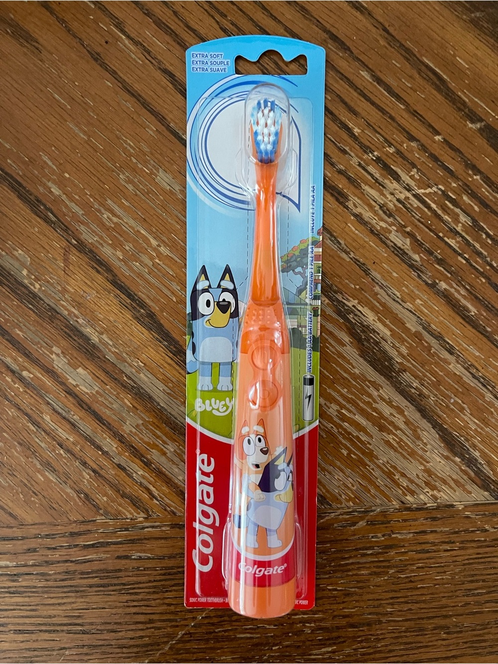 Colgate Kids Orange Electric Toothbrush - Bluey Design